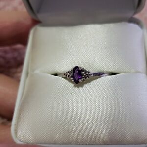 925 Silver Amethyst Ring